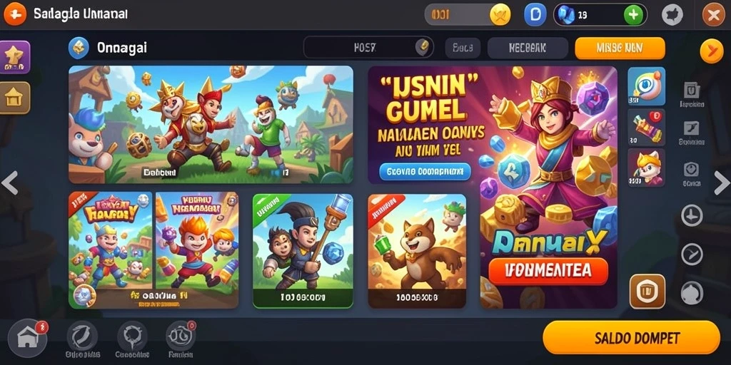 Tampilan awal yang menarik dan intuitif.